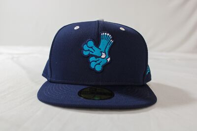 Everett AquaSox Men's MiLB New Era BP 59FIFTY Hat EJ1 Navy Blue Size 7 5/8
