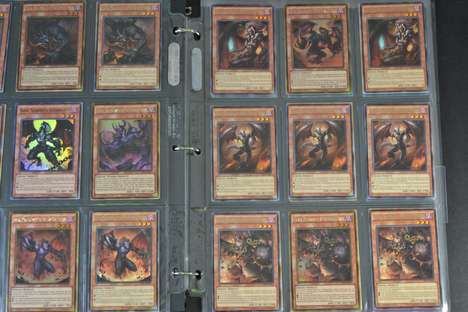 Yugioh Burning Abyss 4 Lot Deck Collection 49 Cards 35 Rares Dante