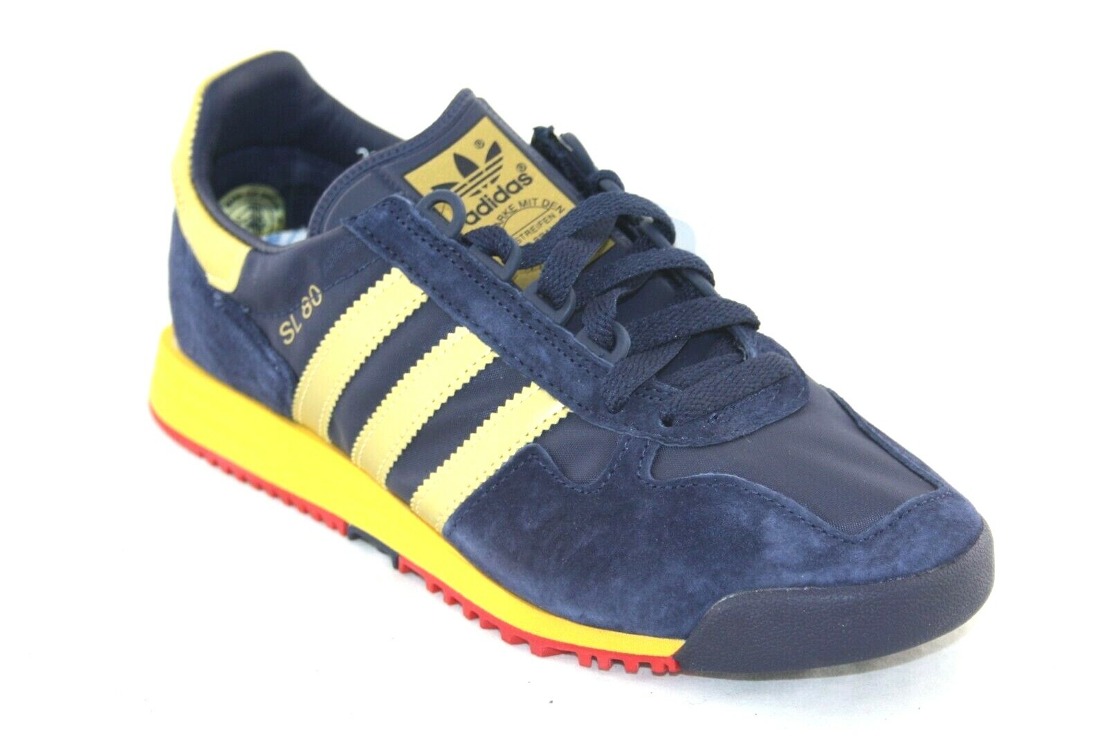 MEN'S ADIDAS ORIGINAL SL 80 SPZL EF1159 COLLEGIATE NAVY/GOLD MEN'S ADIDAS ORIGINAL SL 80 SPZL EF1159 COLLEGIATE NAVY/GOLD