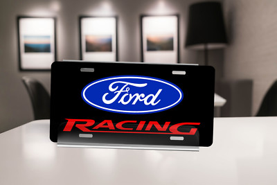 Custom 12'' x 6'' Ford Racing UV Resistant Aluminum License Plate