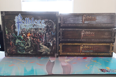 Greenbrier Games Folklore the Affliction creature Crate 2nd & 3rd Kickstarter