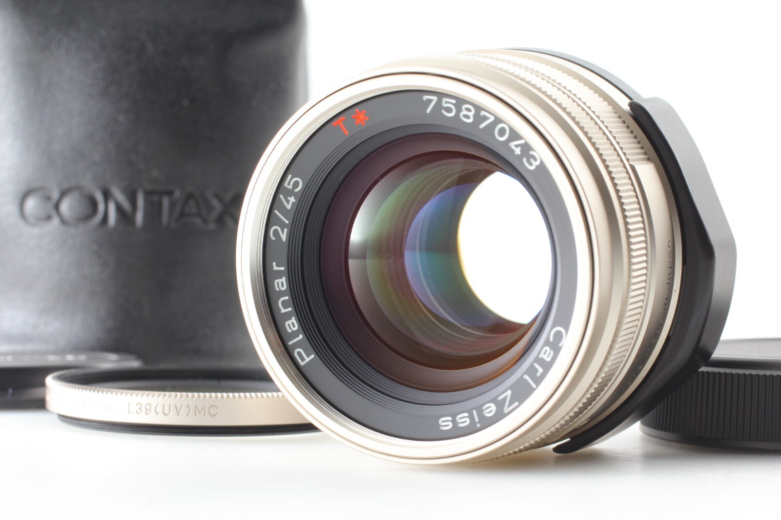 MINT w/ Case ] Contax Carl Zeiss Planar T* 45mm f/2 Lens For