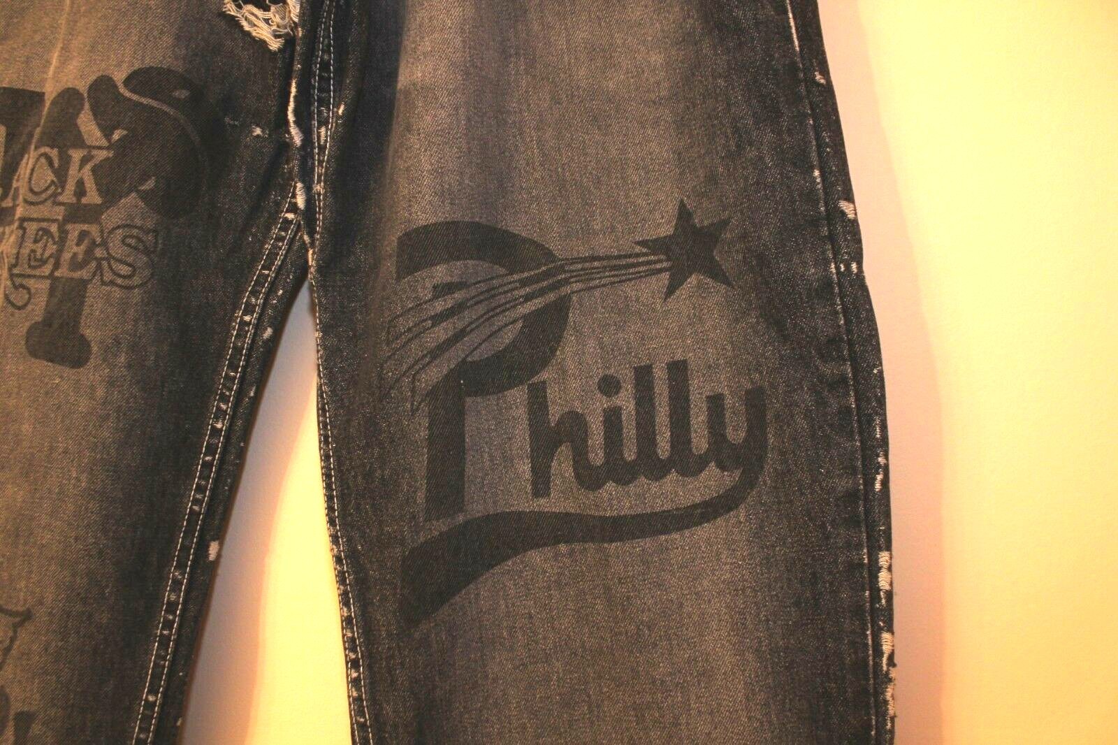 Negro Leagues Baseball Museum Jeans Denim Pants Patches Size 34