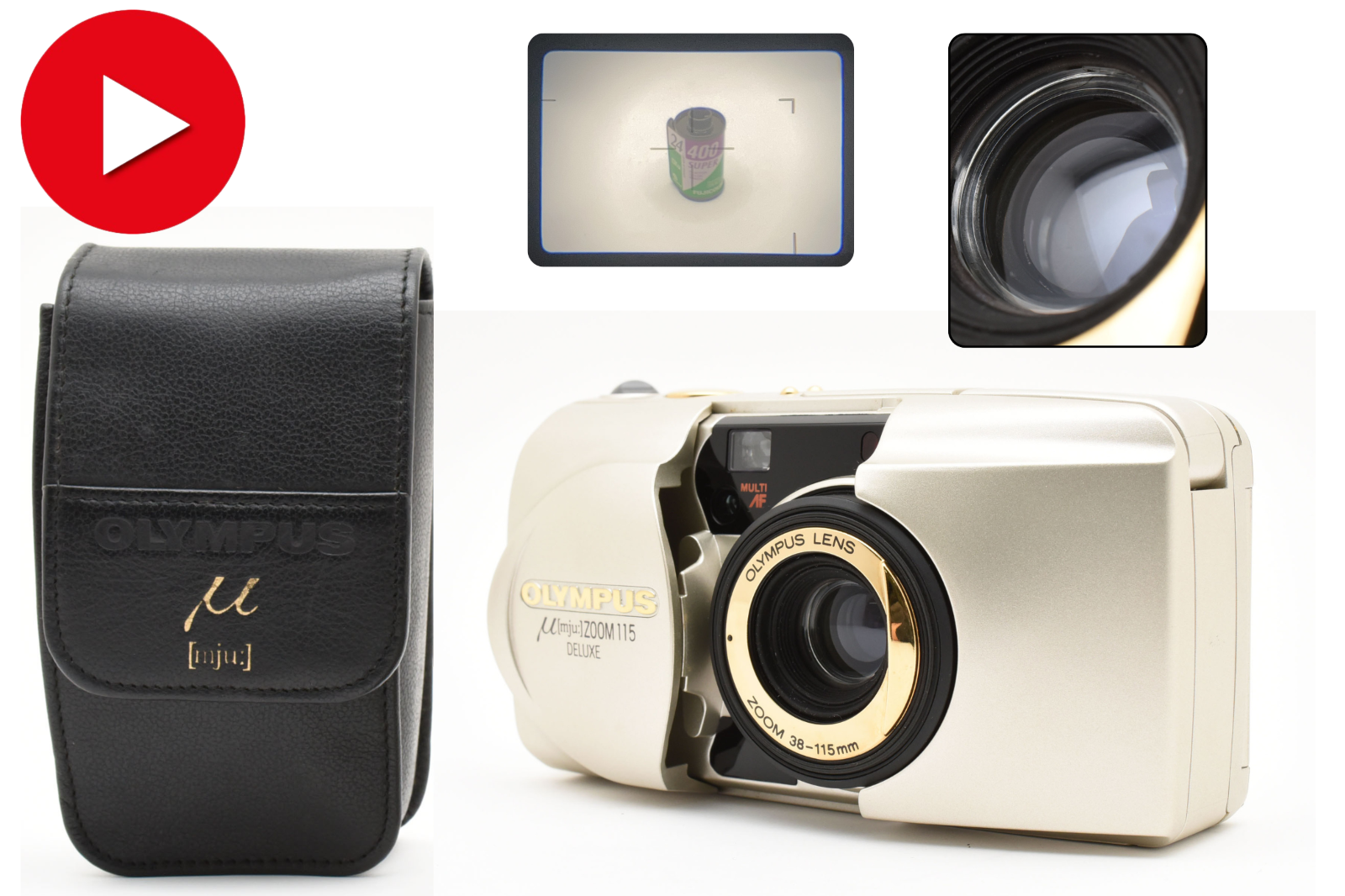 MINT w/Case] Olympus μ mju Zoom 115 Deluxe Point & Shoot