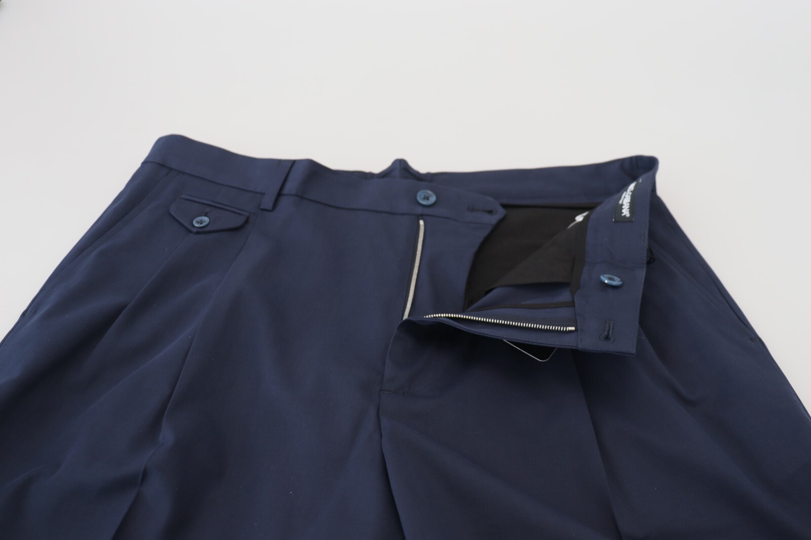 Pre-owned Dolce & Gabbana Shorts Blue Chinos Cotton Stretch Casual It50/w36/l Rrp 600usd