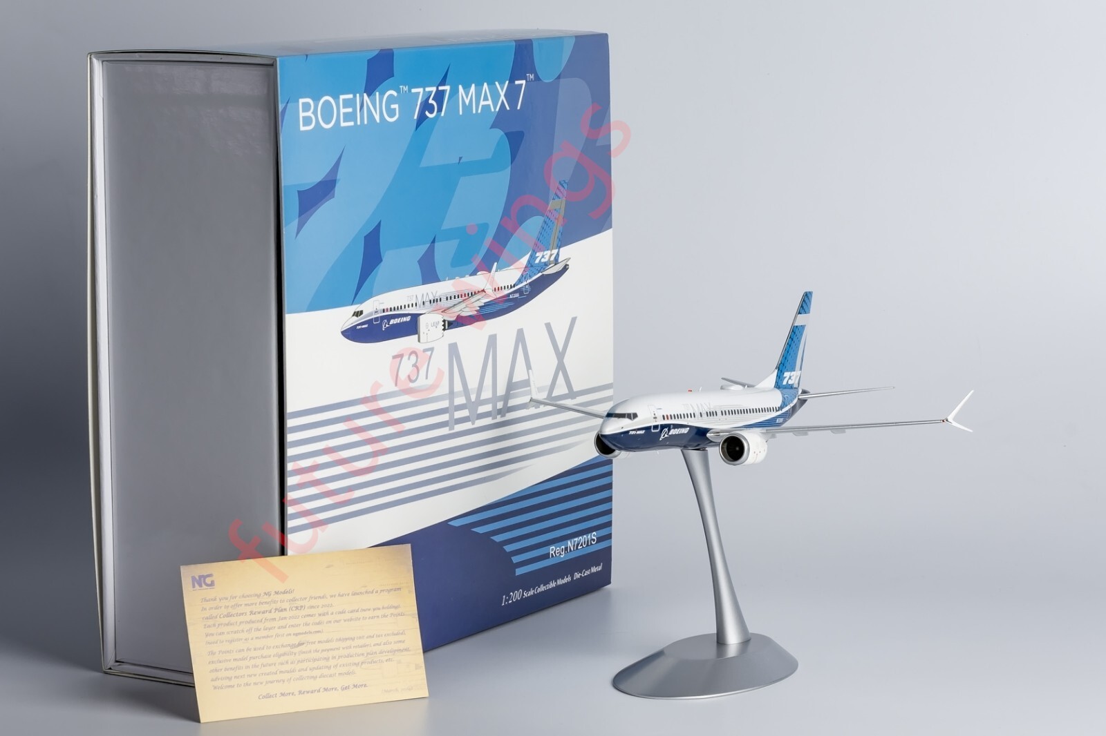 1:200 NG Models NG91001 Boeing 737 MAX 7 N7201S Aircraft