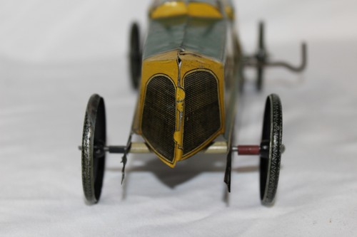Antique 1930s PAYA SPAIN WIND UP SPARK TIN TOY RACER CAR No Arnold Bing Tippco