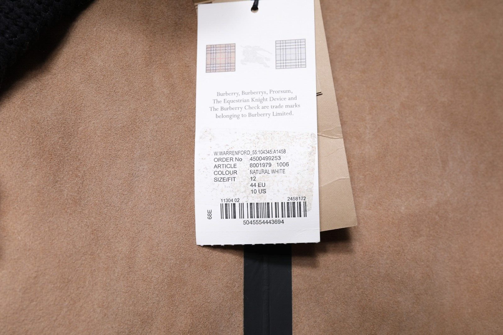 Pre-owned Burberry Jacket White Warrenford Shearling Leather Vest Coat It44/us10/l 3690usd