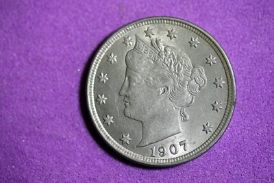 Estate Find 1907 - W/CENTS Liberty Head V Nickel!!!! #J27940