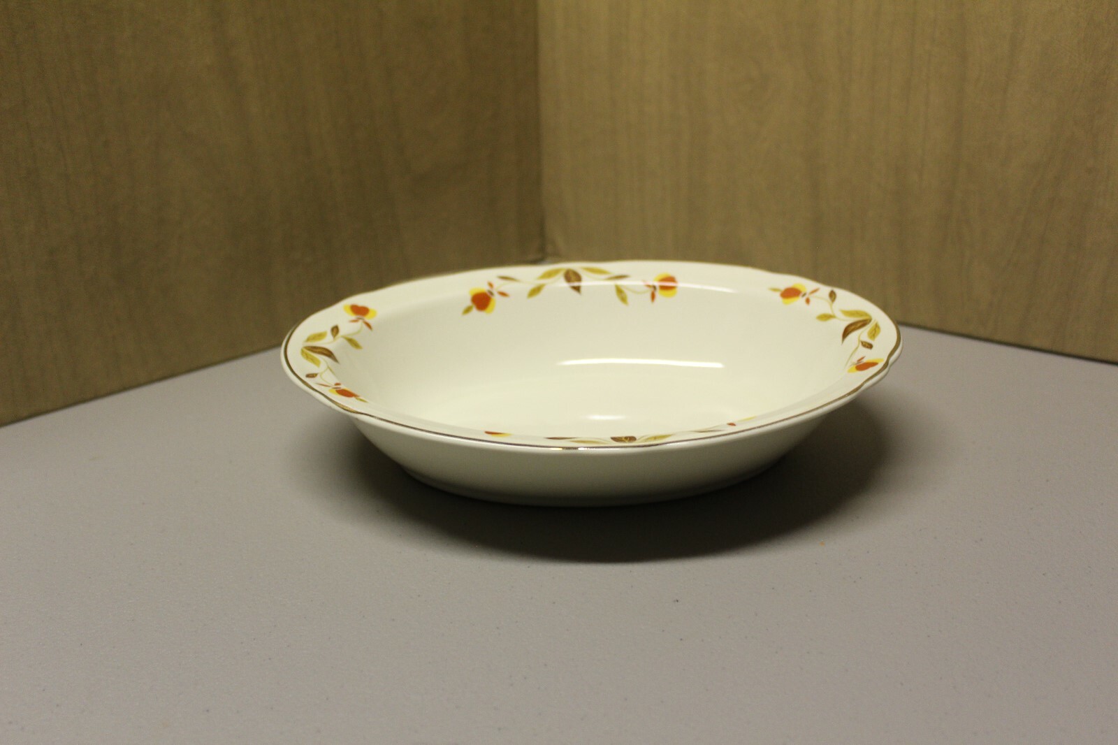 Hall Autumn Leaf Oval Serving Bowl