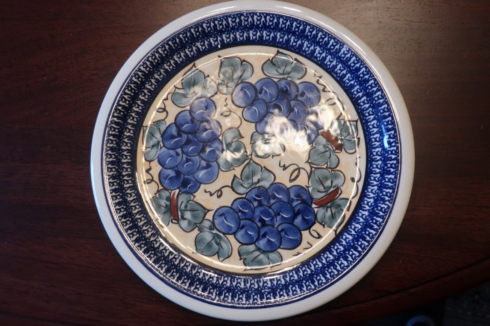 Polish Pottery Stoneware Grapes