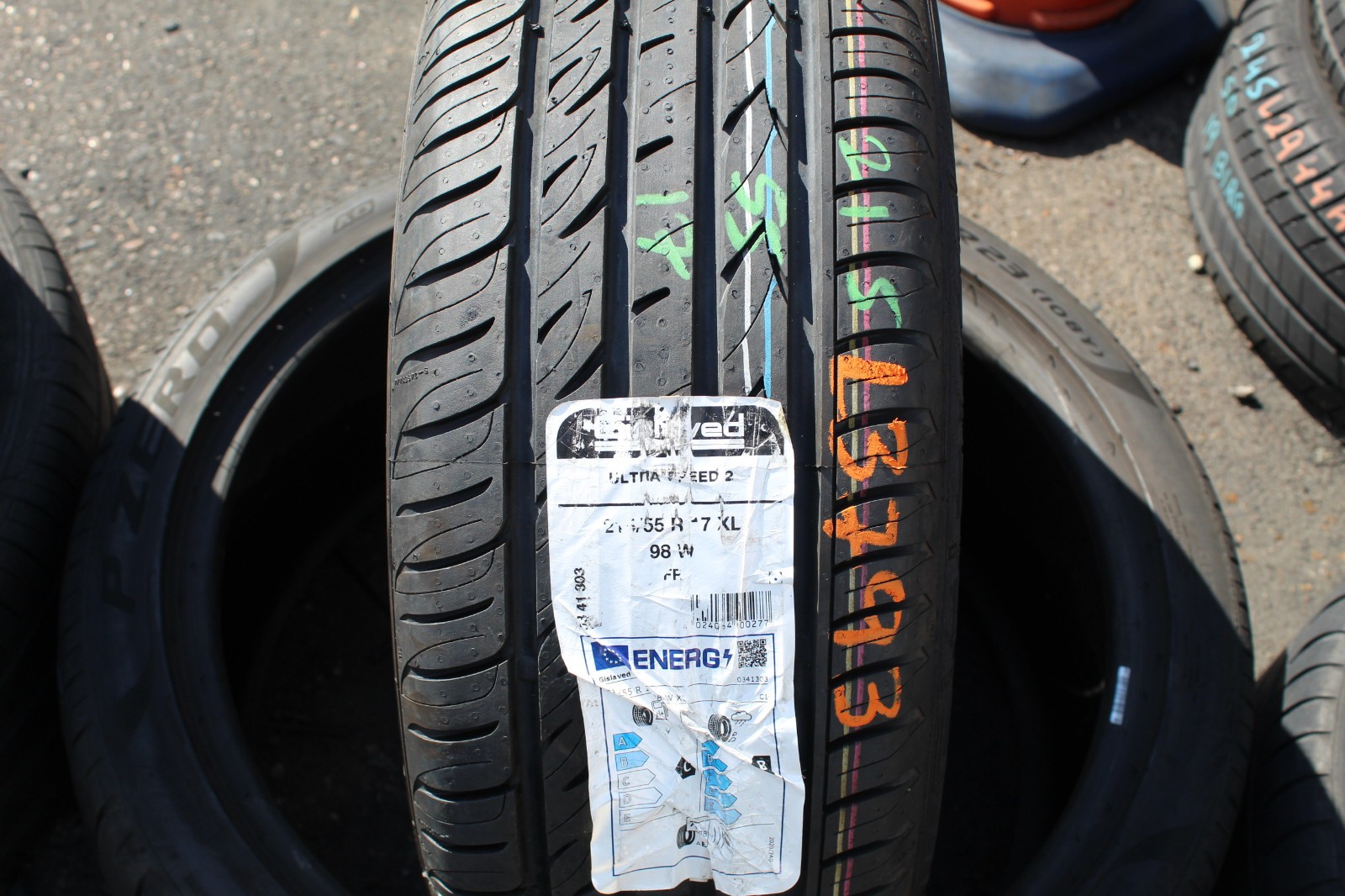 New 215 55 17 Gislaved, Ultra Speed 2, XL, 98W, x1 Tyre (F1_tyres) L3793