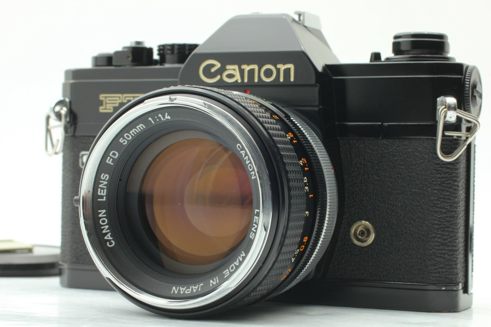 Near Mint] Canon FTb QL 35mm SLR Black w/FD 50mm f/1.4 Lens