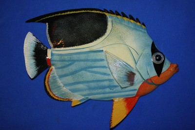 (2) Coral Reef Aquarium Wall Decor, Tropical Fish Wall Hangings,12