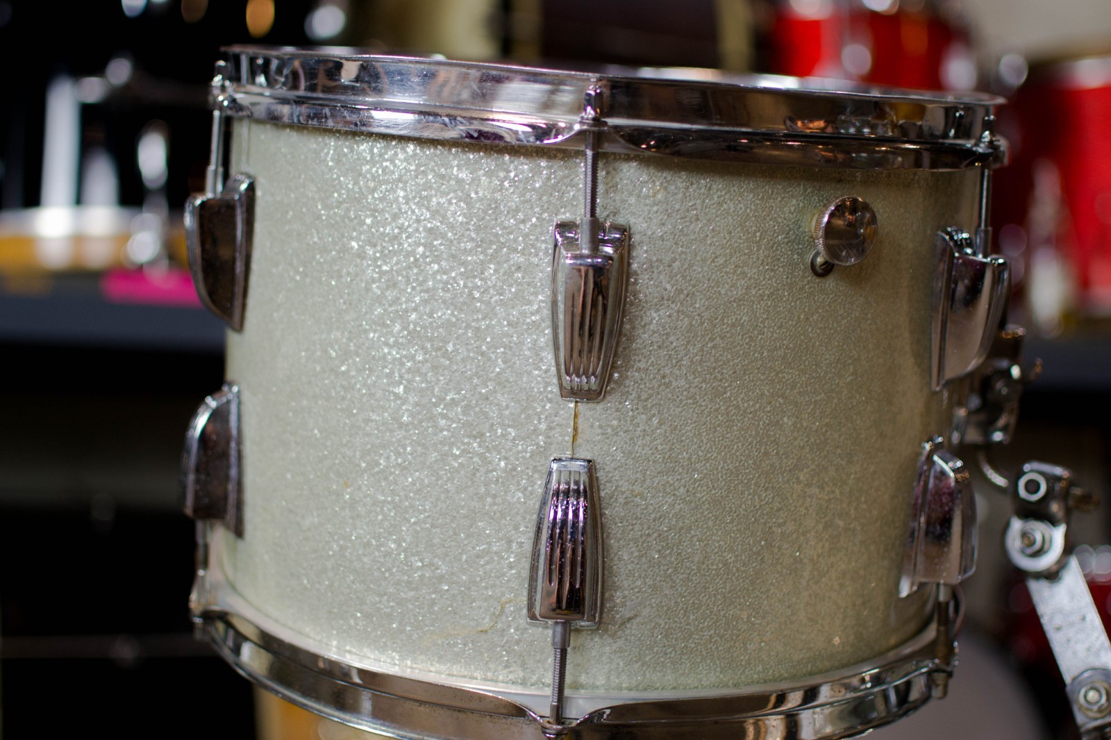 1971 Ludwig Super Classic Silver Sparkle Drum Kit