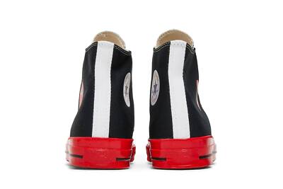 Pre-owned Converse Comme Des Garçons Play X Chuck 70 High 'black Red' A01793c