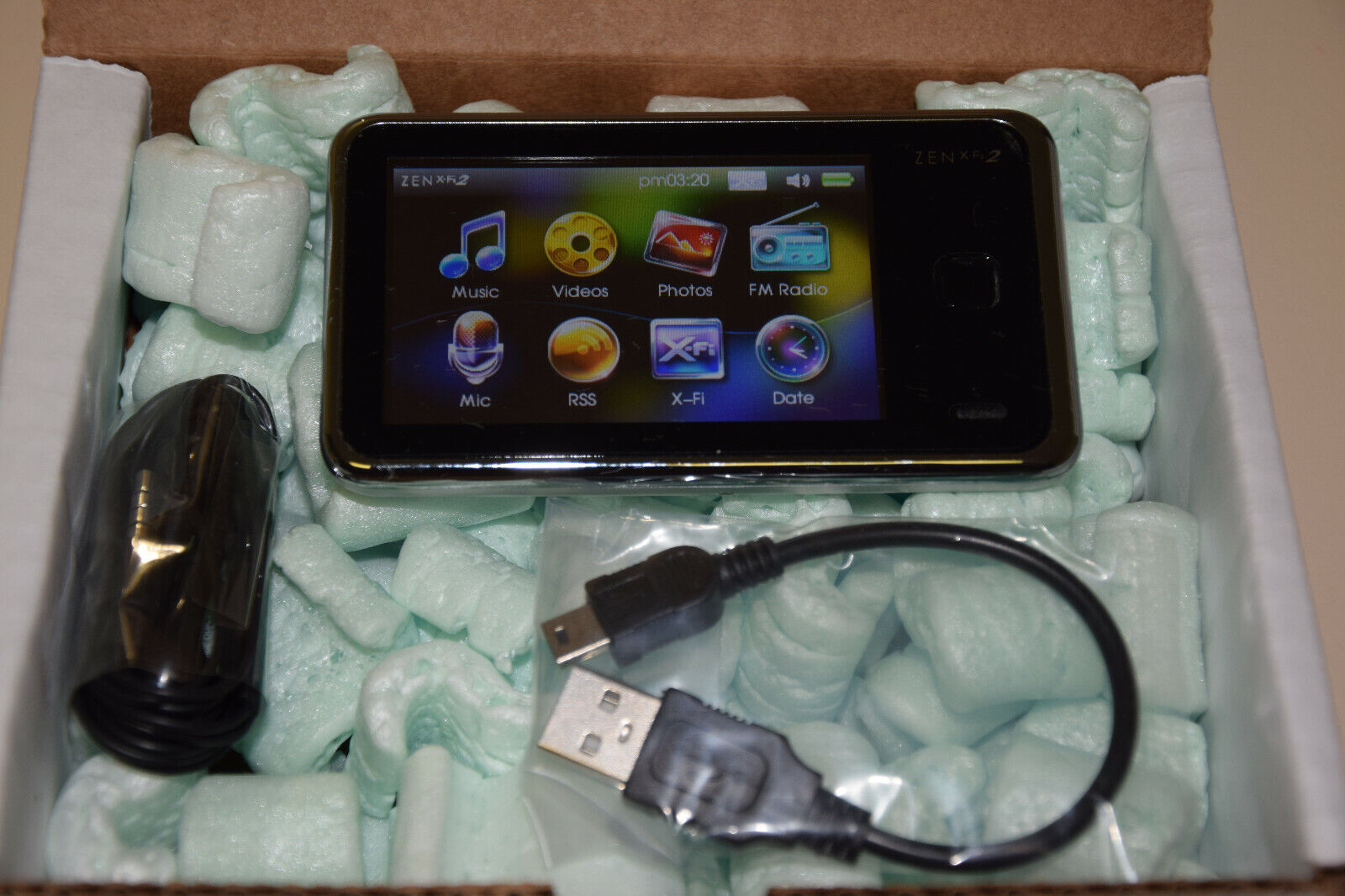 Creative ZEN X-Fi2 Black 16GB AAC ADPCM FLAC WAV WMA MP3 Audible