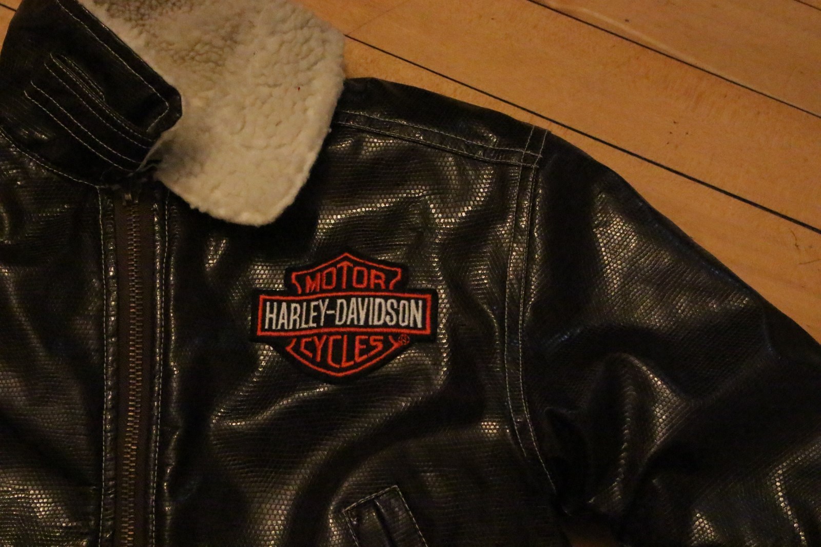 NWT HARLEY DAVIDSON kids sz 4T zip Embroidered Biker Jacket Bomber motorcycle