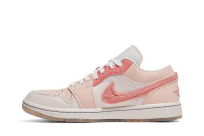 Pre-owned Jordan Air  Wmns Air  1 Low Se 'mighty Swooshers' Dm5443-666 In Pink