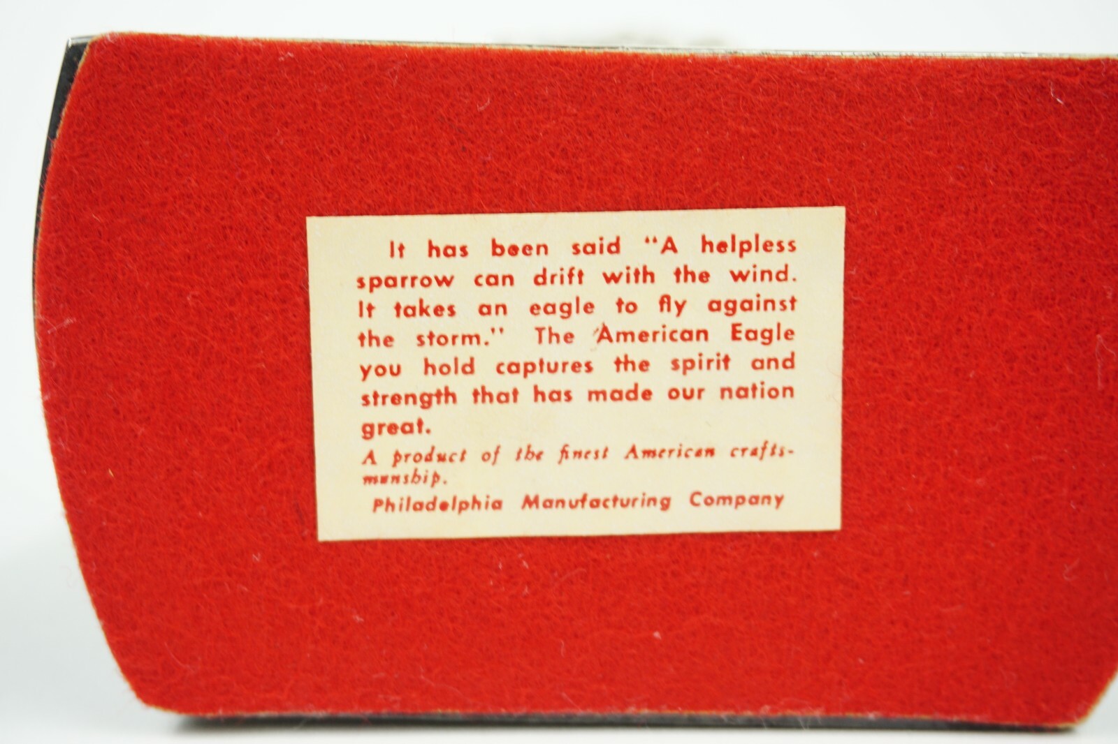 Vtg 1772 Brass American Eagle Bookends Made By Philadelphia MFG Co. 114B