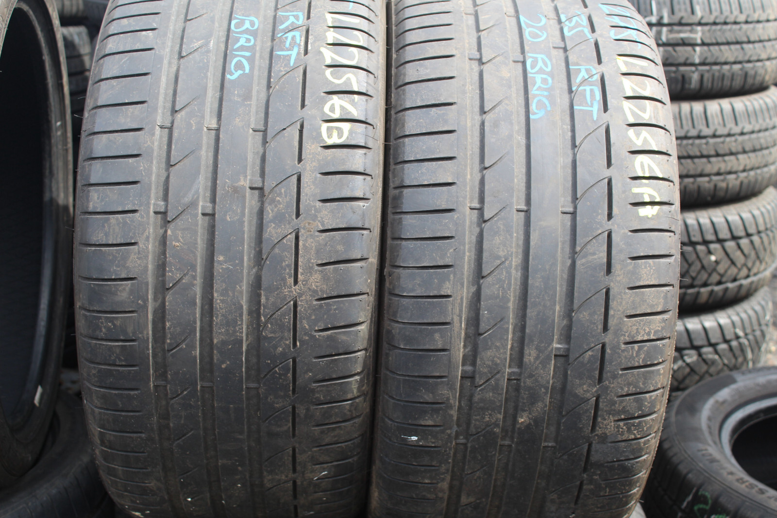 275 35 20 Bridgestone, RunFlat, XL, 102Y, x2 A Pair 4.3mm (F1_tyres) L2256
