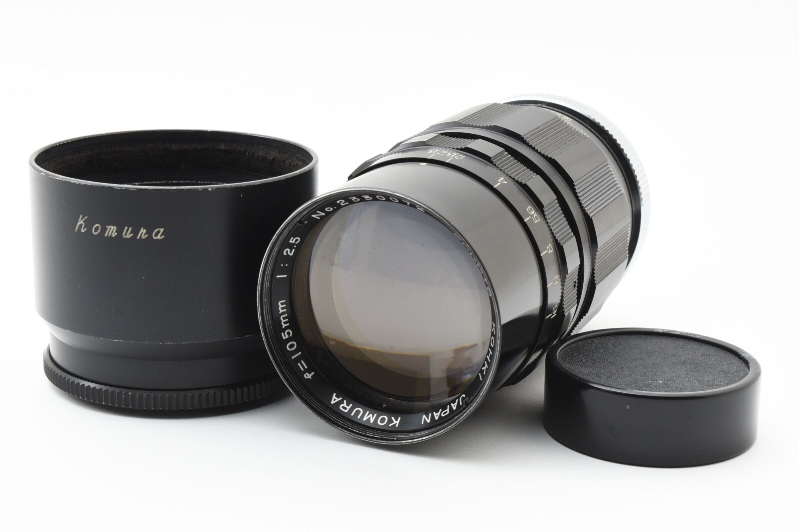 Sankyo Kohki Komura f=105mm 1:2.5 rare Camera Lens L39 Mount