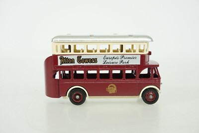 Rare 1987 Lledo Die Cast Alton Towers Double Decker Bus B77