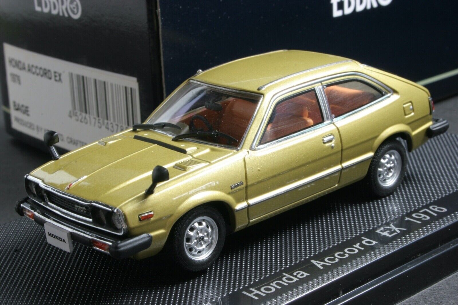 EBBRO 1:43 SCALE 1976 HONDA ACCORD EX CVCC 3-DOOR HATCHBACK DIE