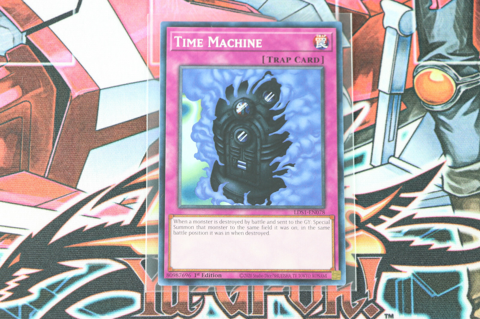 YuGiOh Trap Card Time Machine LDS1-EN078 1st Edition Common