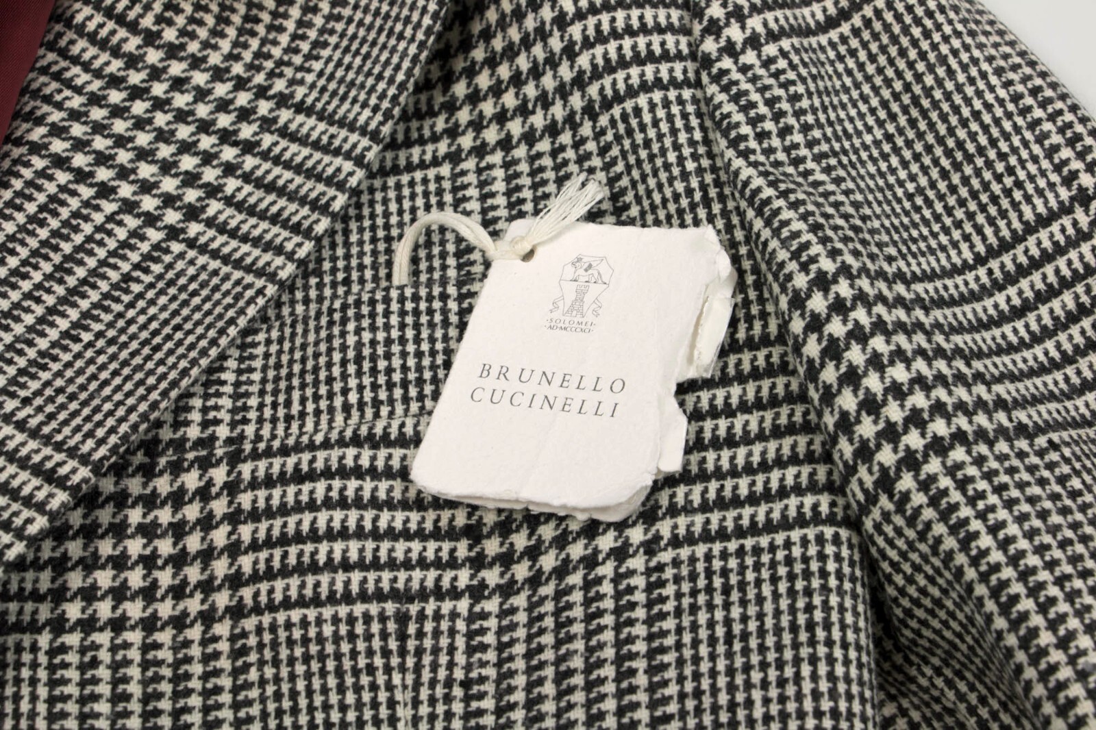 BRUNELLO CUCINELLI $5100 BRUNELLO CUCINELLI MEN CASHMERE-WOOL HOUNDSTOOTH-PLAID SPORT COAT A248
