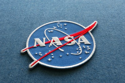 NASA logo Novelty Iron on Patch - 3.5x3 inch - P6571
