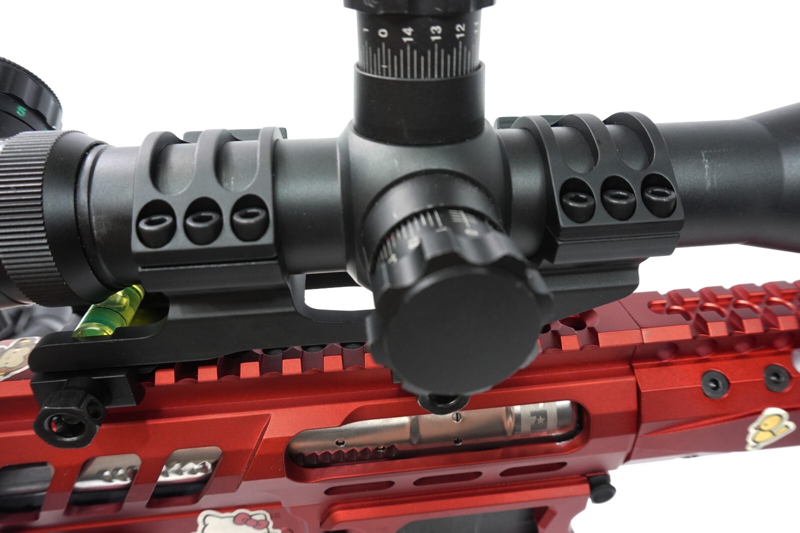 Cantilever Rifle Scope Mount 30 & 25mm 1" Rings BUBBLE LEVEL Picatinny Base