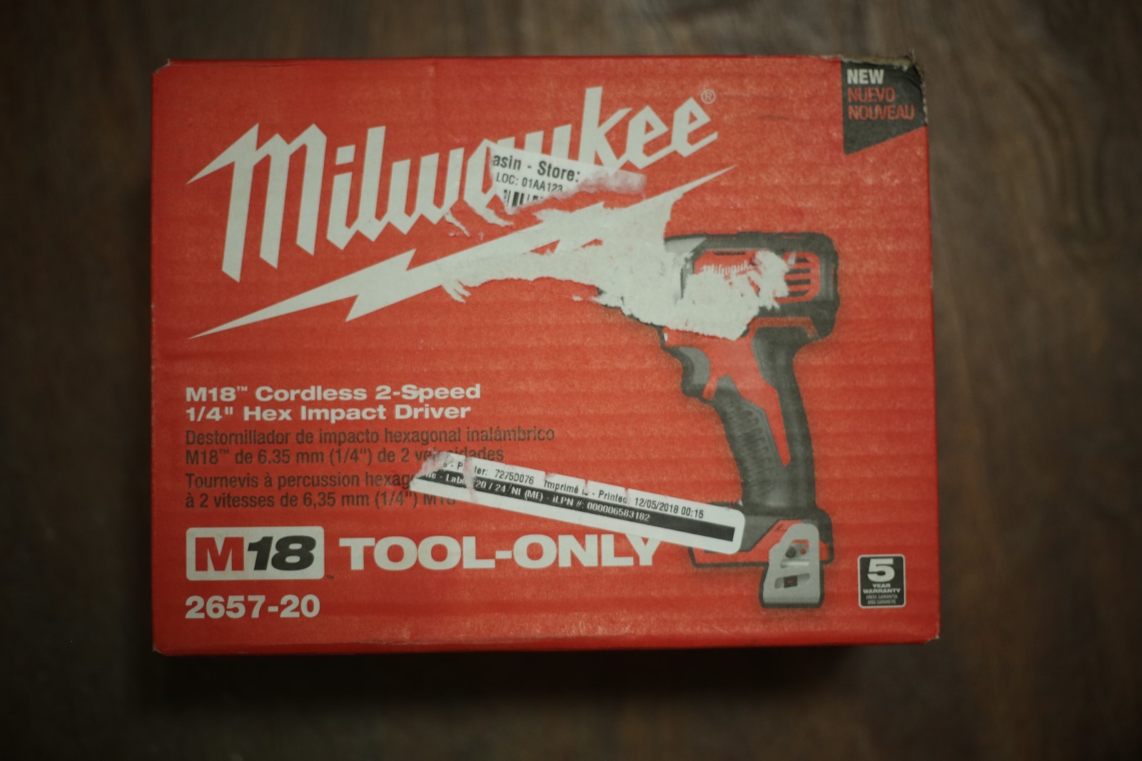Milwaukee 2657-20 M18 1/4