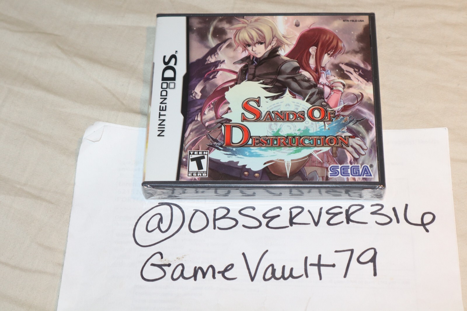 Sands of Destruction (Nintendo DS, 2010) NEW SEALED