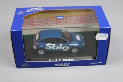 ZC797 Norev 771015 Miniature Voiture 1/43 Fiat Stilo Tour de France Bleu