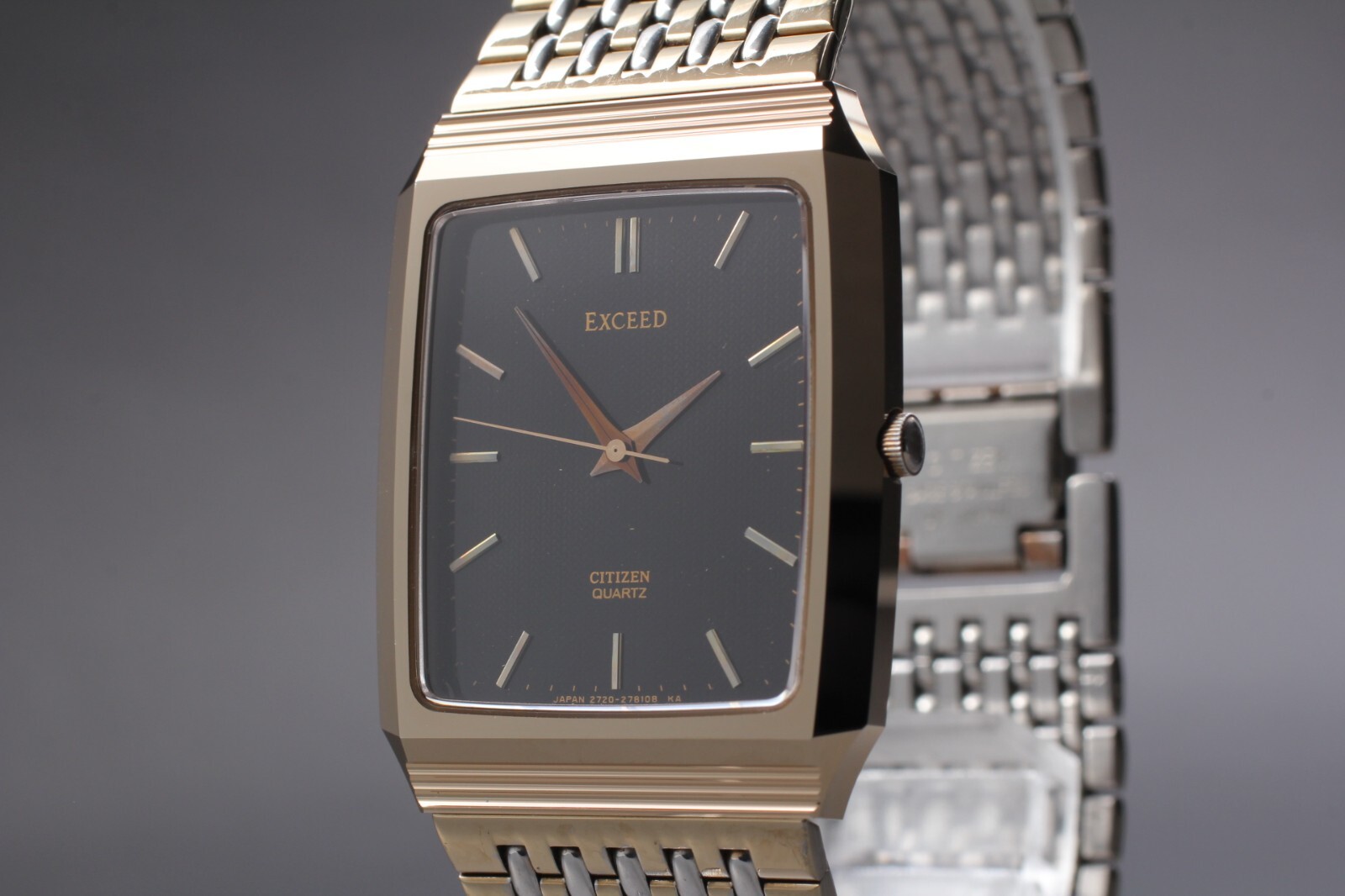 サイン CITIZEN／EXCEED 2730-Y56953 SL SS×18K 社外ブレス 腕時計