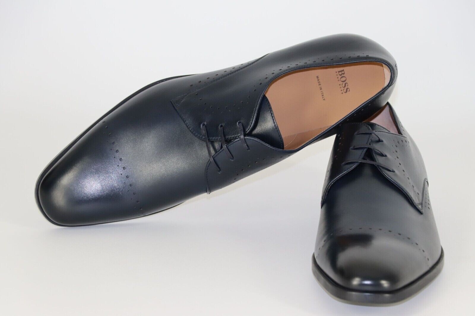 Pre-owned Hugo Boss Derbys, Mod. Kensington_derb_w21c, Size 45 / Us 12 / Uk 11, Dark Blue