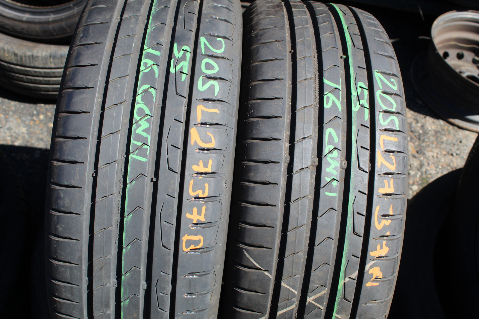 205 55 16 Continental, Premium Contact 7, 91V, x2 A Pair 7.0mm (F1_tyres) L2737