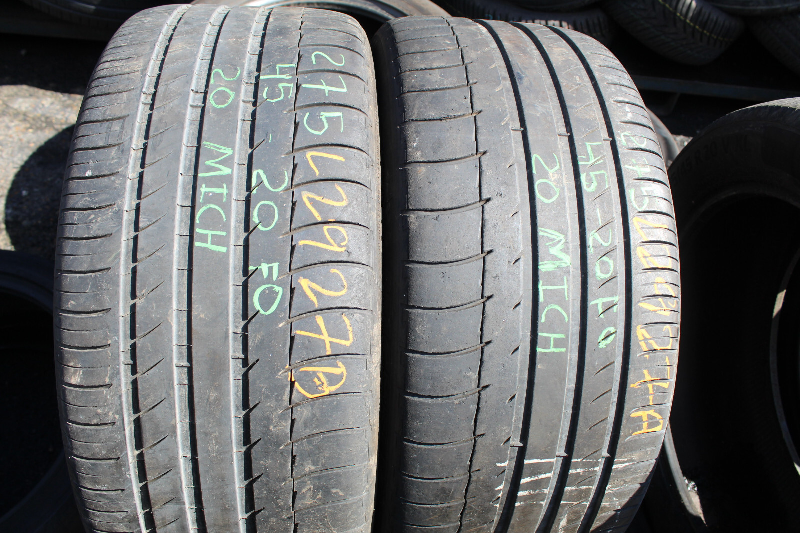 275 45 20 Michelin, Latitude S, XL N0, 110V, x2 A Pair 4.9mm (F1_tyres) FO L2927
