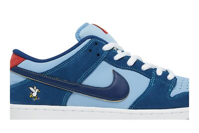 Pre-owned Nike Why So Sad? X Dunk Low Sb 'the Predatory Bird' Dx5549-400 In Coastal Blue/speed Yellow/university Red