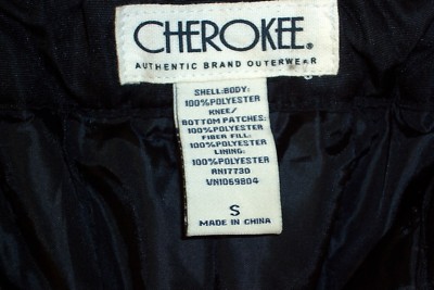 Girls Cherokee Black Snow Ski Pants S 6 6x