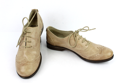 Beige derby shoes discount