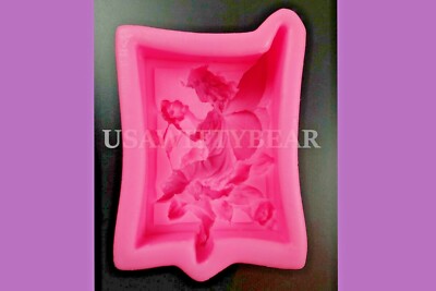 Flower Fairy DIY Handmade Soap Cake Cookie Mold Silicone Molds US Seller