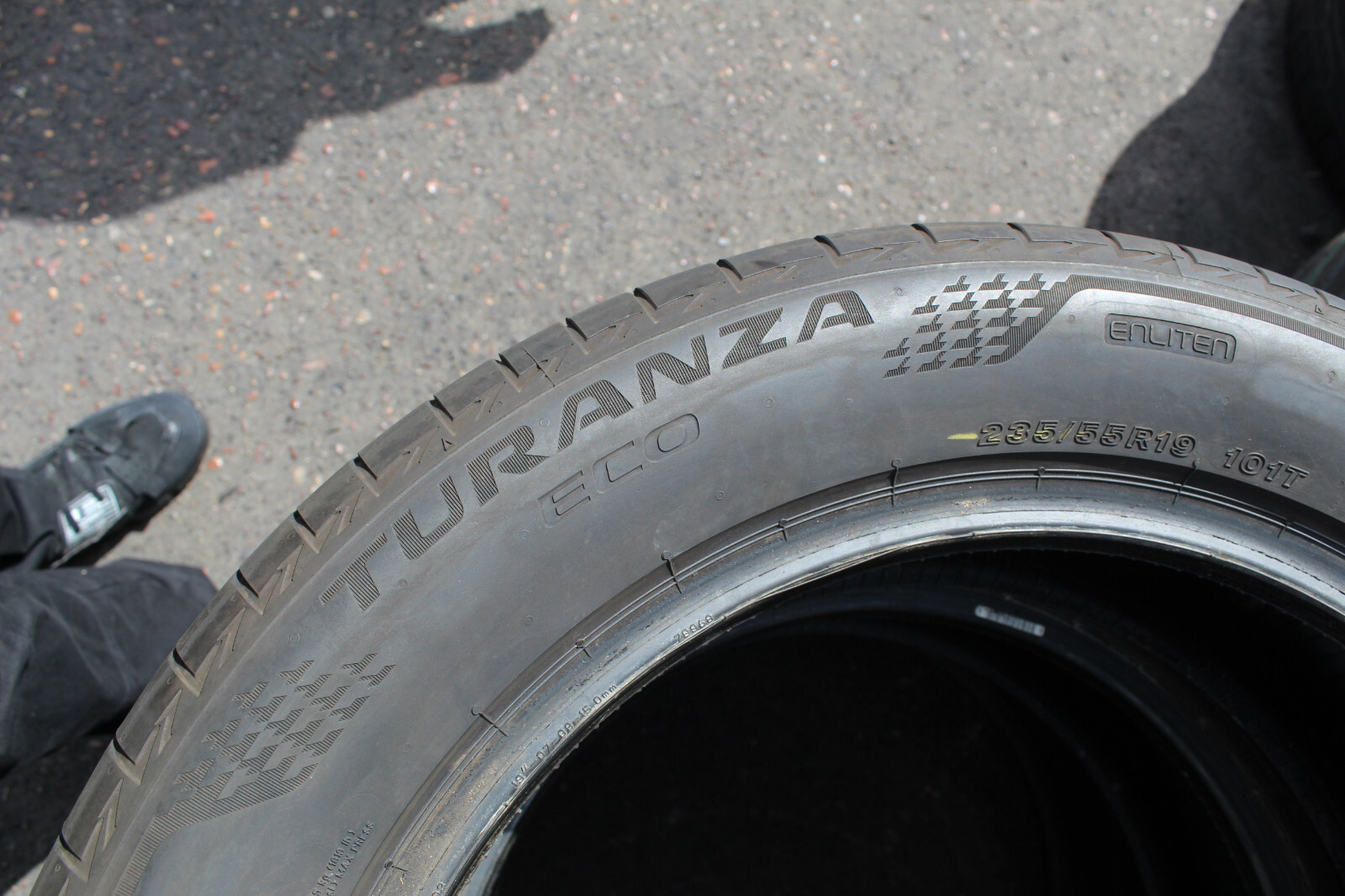 235 55 19 Bridgestone, Turanza Eco, AO, 101T, x2 A Pair 5.8mm (F1_tyres) L2671