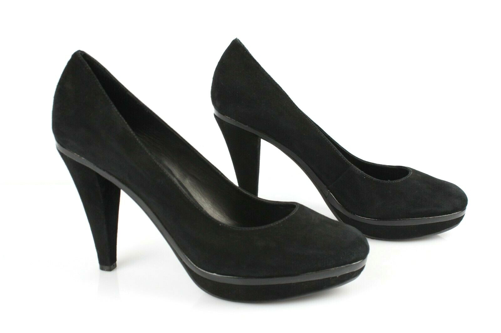 MINELLI Escarpins Tres hauts talons Daim Noir T 41 Tres bon etat eBay