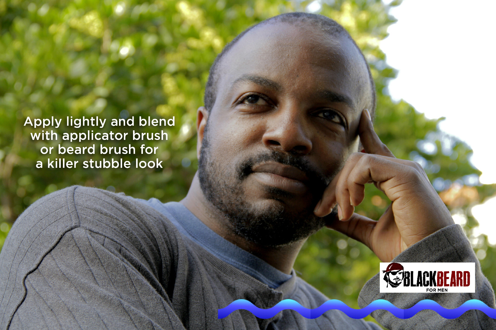 Blackbeard for Men Instant, Brush-On, Hypoallergenic Beard Color - 3-PK