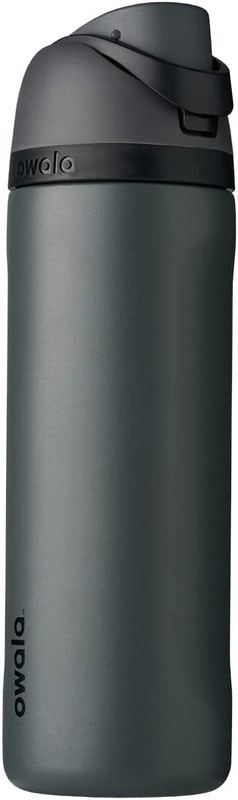 24-Oz Owala Freesip Insulated Water Bottle with Straw for Sport, BPA-Free, Grayt
