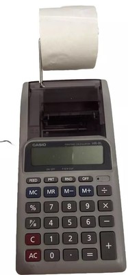CASIO Portable Printing Calculator HR-8L GY-W 10 Digit Display 