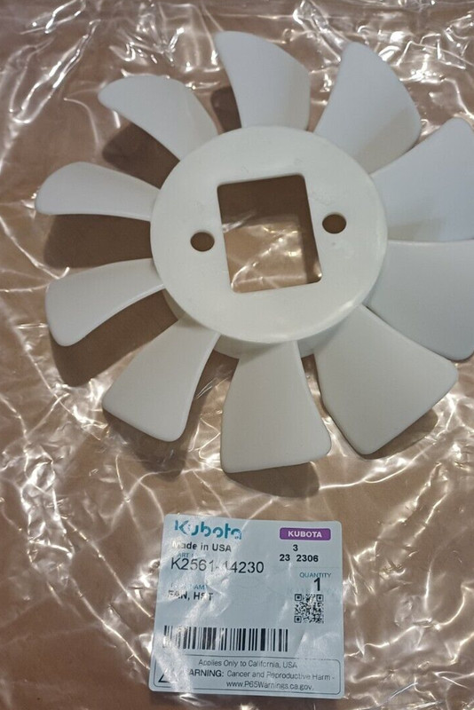 Ventilateur De Boite Kubota G23/G26/Bx2200/Bx2350 Ref K256114230