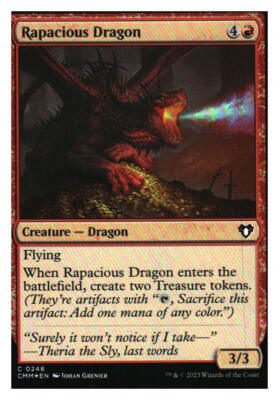 Rapacious Dragon (Foil) Commander Masters
